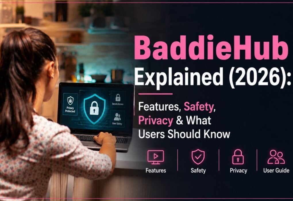 BaddieHub concept showing digital privacy, creator content, cybersecurity, and online safety in 2026.